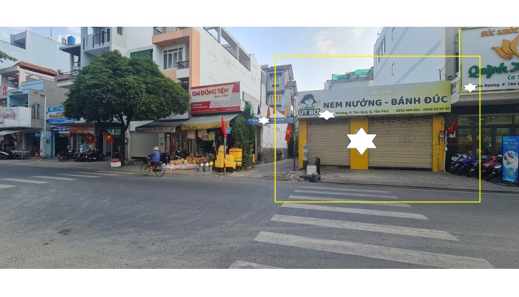 CỰC HIẾM-Cho thuê nhà 2 Mặt Tiền Tân Hương 168m2 - ĐỐI DIỆN CHUNG CƯ